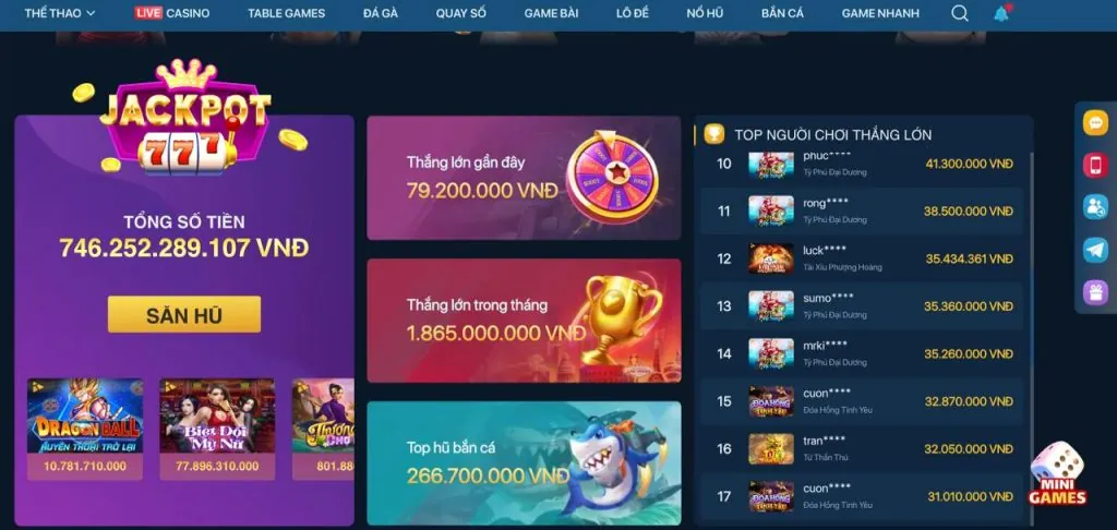 Đa Dạng Trò Chơi Slot tại MV66 khuyến mãi